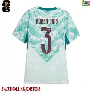 Portugal Ruben Dias #3 Bortatröja Dam VM 2026 Kortärmad